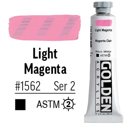 Golden Acrylics Heavy Body akrilfesték, 59 ml - 1562, light magenta
