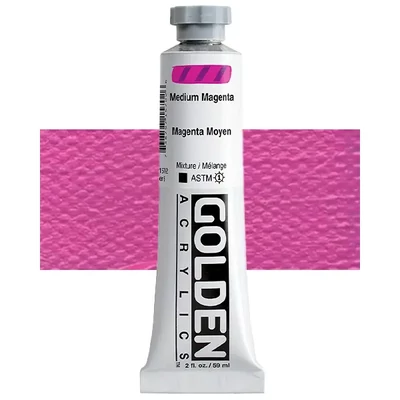 Golden Acrylics Heavy Body akrilfesték, 59 ml - 1570, medium magenta
