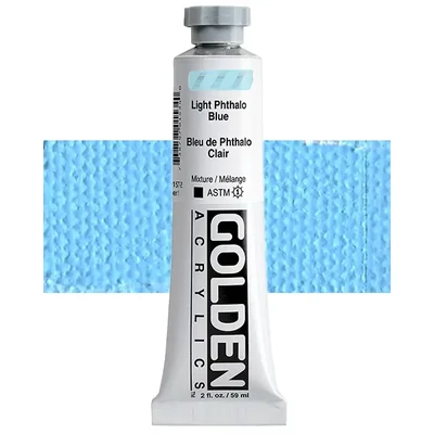 Golden Acrylics Heavy Body akrilfesték, 59 ml - 1577, light phthalo blue