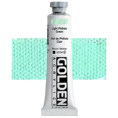 Golden Acrylics Heavy Body akrilfesték, 59 ml - 1578,  light phthalo green