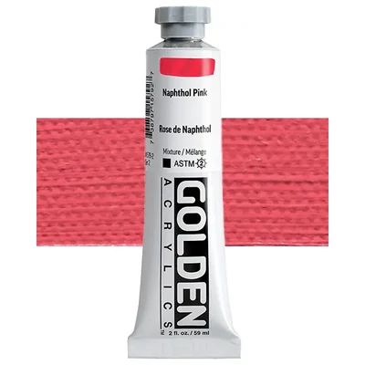 Golden Acrylics Heavy Body akrilfesték, 59 ml - 1579, naphthol pink