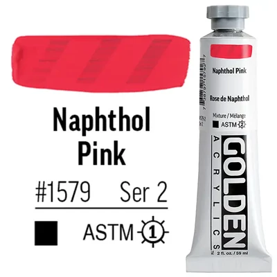 Golden Acrylics Heavy Body akrilfesték, 59 ml - 1579, naphthol pink