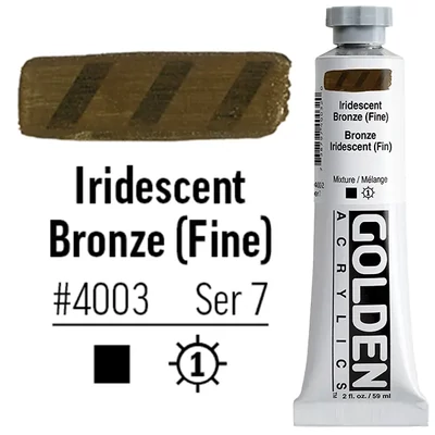 Golden Acrylics Heavy Body akrilfesték, 59 ml - 4003, iridescent bronze (fine)