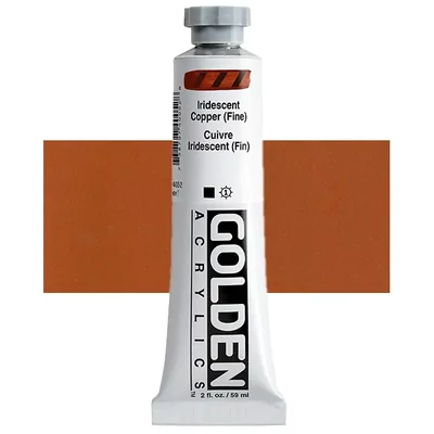 Golden Acrylics Heavy Body akrilfesték, 59 ml - 4005, iridescent copper (fine)