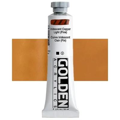 Golden Acrylics Heavy Body akrilfesték, 59 ml - 4006, iridescent copper light (fine)