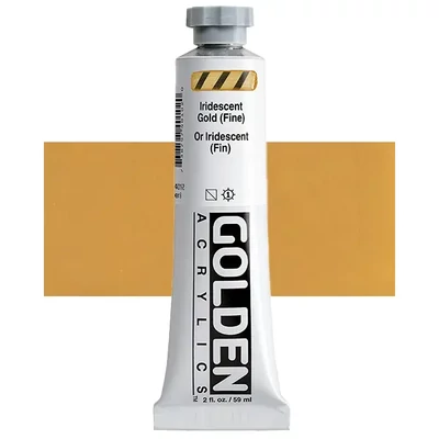 Golden Acrylics Heavy Body akrilfesték, 59 ml - 4010, iridescent gold (fine)