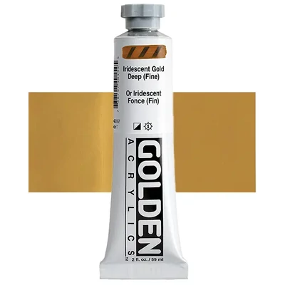 Golden Acrylics Heavy Body akrilfesték, 59 ml - 4015, iridescent gold deep (fine)