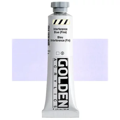 Golden Acrylics Heavy Body akrilfesték, 59 ml - 4030, interference blue (fine)