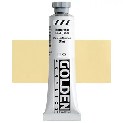 Golden Acrylics Heavy Body akrilfesték, 59 ml - 4040, interference gold (fine)
