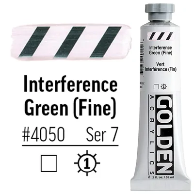 Golden Acrylics Heavy Body akrilfesték, 59 ml - 4050, interference green (fine)