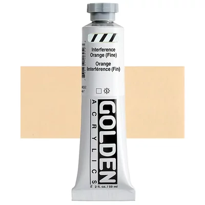 Golden Acrylics Heavy Body akrilfesték, 59 ml - 4055, interference orange (fine)