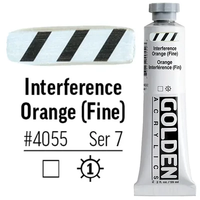 Golden Acrylics Heavy Body akrilfesték, 59 ml - 4055, interference orange (fine)