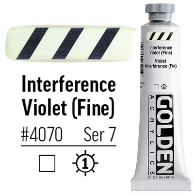 Golden Acrylics Heavy Body akrilfesték, 59 ml - 4070, interference violet (fine)