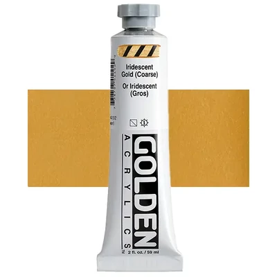 Golden Acrylics Heavy Body akrilfesték, 59 ml - 4110, iridescent gold (coarse)