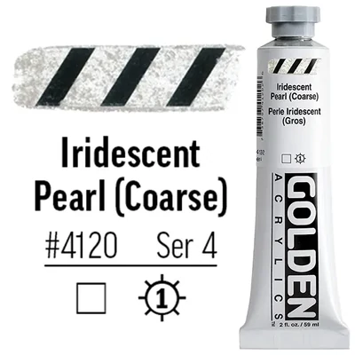 Golden Acrylics Heavy Body akrilfesték, 59 ml - 4120, iridescent pearl (coarse)
