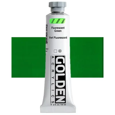 Golden Acrylics Heavy Body akrilfesték, 59 ml - 4620, fluorescent green