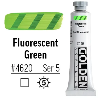 Golden Acrylics Heavy Body akrilfesték, 59 ml - 4620, fluorescent green