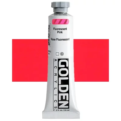 Golden Acrylics Heavy Body akrilfesték, 59 ml - 4645, fluorescent pink