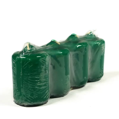 Adventi gyertya, 4 db - zöld