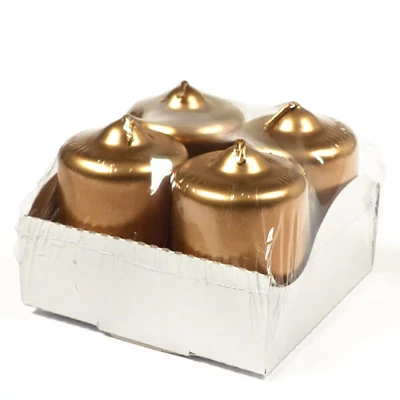 Adventi gyertya, 4 db - metál arany