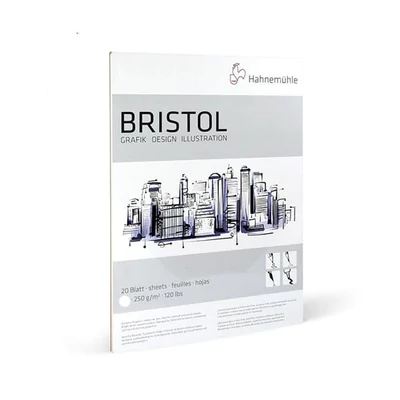 Hahnemühle Bristol rajztömb, 250 g, 20 lap - A4