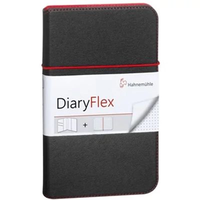 Hahnemühle DiaryFlex jegyzetfüzet, 100 g, 10,4x18,2 cm, ponthálós