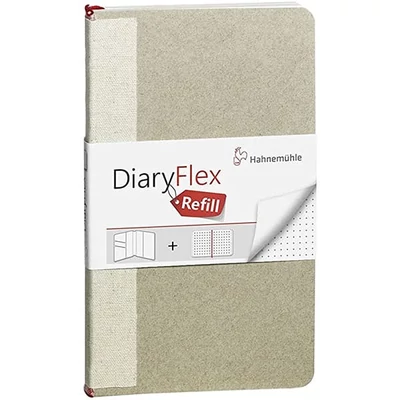 Hahnemühle DiaryFlex jegyzetfüzet cserélhető betét, 100 g, 10,4x18,2 cm, ponthálós