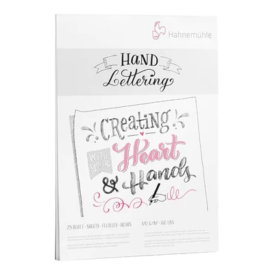 Hahnemühle Hand Lettering rajz- és vázlattömb, 170 g, 25 lap - A4