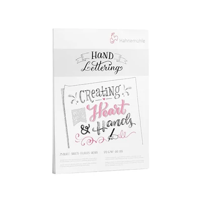 Hahnemühle Hand Lettering rajz- és vázlattömb, 170 g, 25 lap - A5