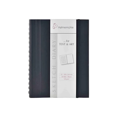 Hahnemühle Sketch Diary jegyzet- és vázlatfüzet, 120 g, 60 lap - A5