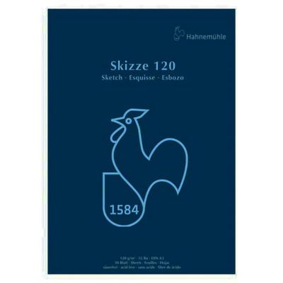 Hahnemühle Skizze 120 rajz- és vázlattömb, 120 g, 50 lap - A3, ragasztott