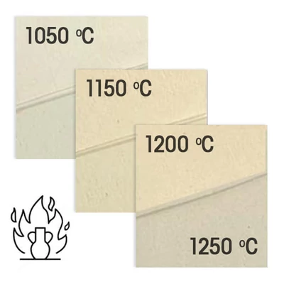 Agyag,  samottos, 1 kg - fehérre égő, finomszemcsés