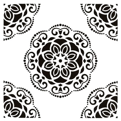 Stencil, Cadence, 25x25 cm - mandala