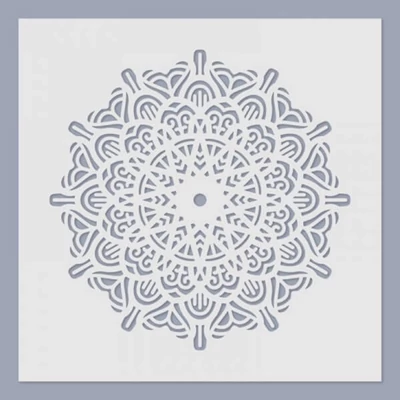 Stencil, 24,5x24,5 cm - Mandala 04