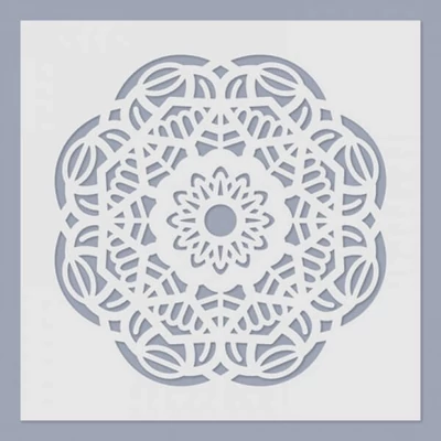 Stencil, 24,5x24,5 cm - Mandala 05