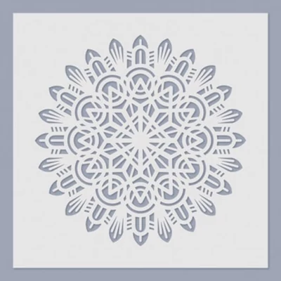 Stencil, 24,5x24,5 cm - Mandala 06