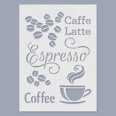 Stencil, 15x20 cm - Espresso
