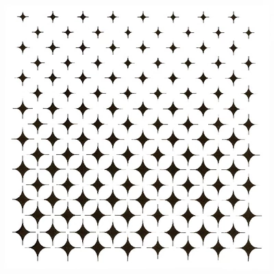 Stencil, Cadence, 25x25 cm - csillagok
