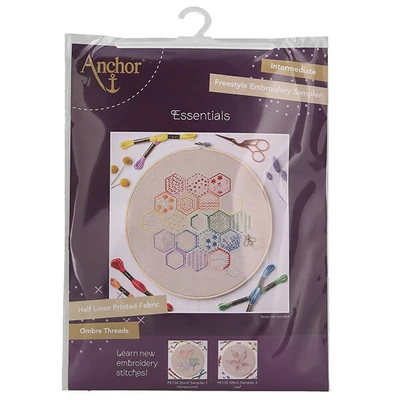 Hímzőkészlet, Anchor Essentials Kit - Méhsejt