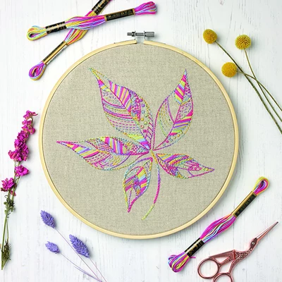 Hímzőkészlet, Anchor Essentials Kit - Levél