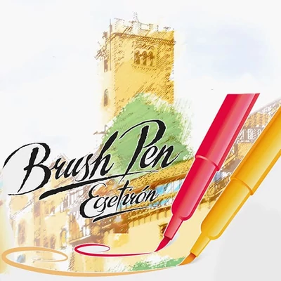 ICO Brush Pen ecsetirón (ecsetfilc) készlet - 12 db