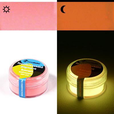 Innodekor foszforeszkáló, világító pigment, 15 g - korall