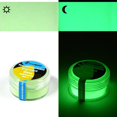Innodekor foszforeszkáló, világító pigment, 15 g - lime