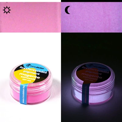 Innodekor foszforeszkáló, világító pigment, 15 g - magenta