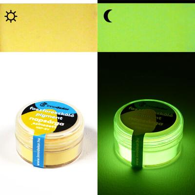 Innodekor foszforeszkáló, világító pigment, 15 g - napsárga