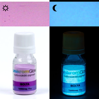 Innodekor foszforeszkáló, világító pigment, 15 g - ibolya