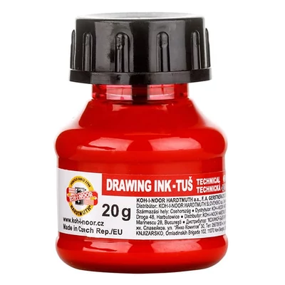 KOH-I-NOOR tus, 20 g - piros