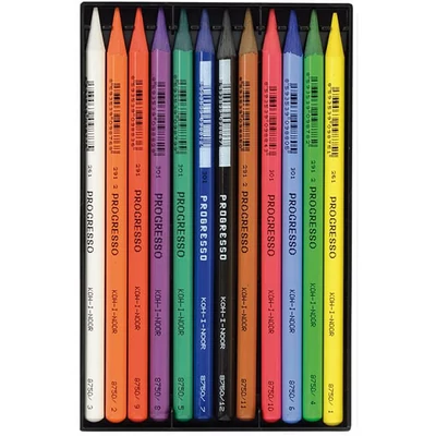 KOH-I-NOOR Progresso színesceruza készlet - 12 db