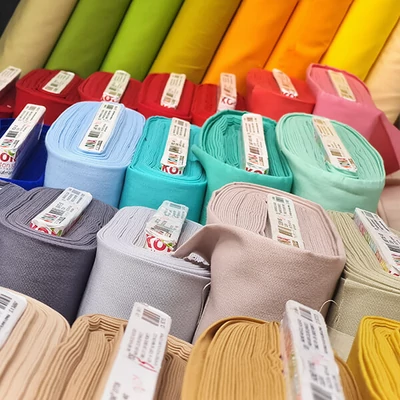 Patchwork anyag - Robert Kaufman - Kona Cotton K001 - különféle színekben
