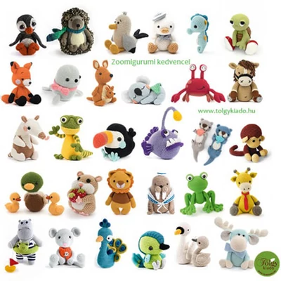 Zoomigurumi kedvencei - 30 legnépszerűbb amigurumi figura